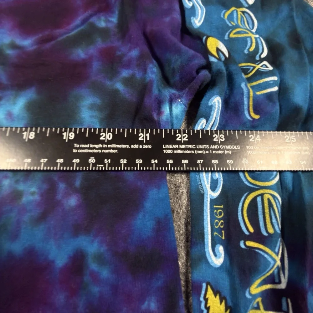 Grateful Dead Liquid Blue XL New Years Eve 1987 Oakland Tie Dye Long Sleeve
